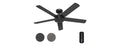 Hunter 52 Inch Black Outdoor / Indoor Ceiling Fan