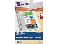 Avery Clear Business Card Organizers