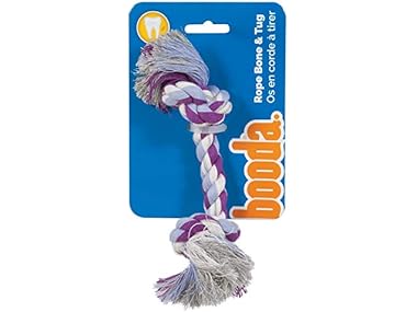Petmate Booda Two Knot Rope Bone, Multicolored, X-Small