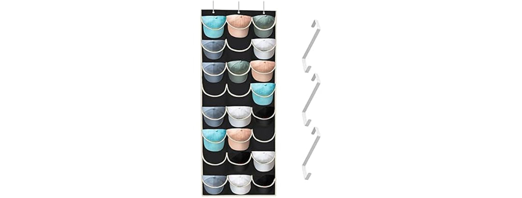 24 Pocket Over Door Hat Organizer