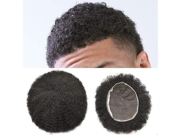 F M FACE MIRACLE NEW YORK Afro Toupee for Black Men Real