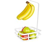 Spectrum Fruit Basket with Banana Hanger White