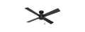 Hunter Fan 52" Matte Black, Pull Chain