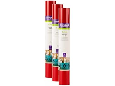 Cricut Everyday Iron On Red 12"x24" 3-Pack