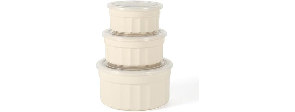 Martha Stewart 6 Piece Stoneware Meal Prep Container Set