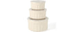 Martha Stewart 6 Piece Stoneware Meal Prep Container Set