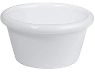 Winco Melamine White Ramekins, 2 oz, 1 Dozen
