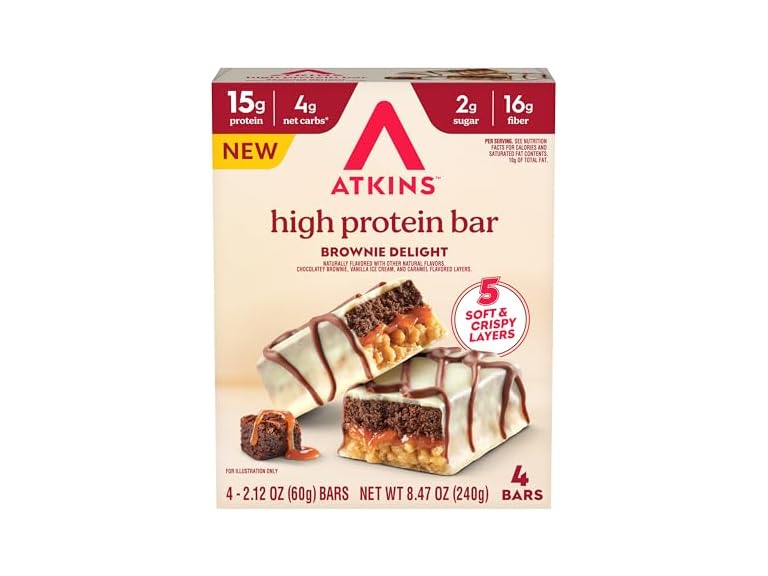 4CT Brownie Delight Layered High Protein Bar