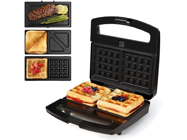 SUNVIVIPRO Sandwich Maker Panini Press Grill, 3 in 1