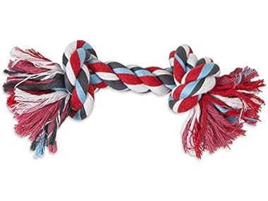 Petmate Booda Two Knot Rope Bone, Multicolored