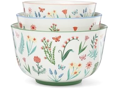 Oneida Serveware, First Blooms Nesting Bowls Set Of 3