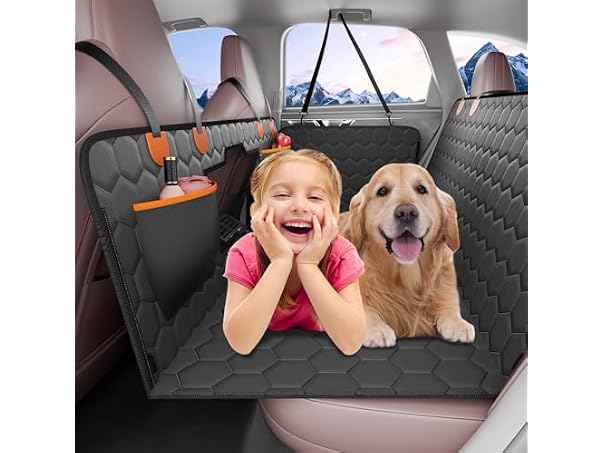 Back Seat Extender, Dog Car Seat Cover 350lbsDog