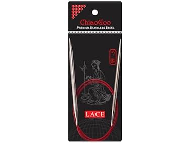 ChiaoGoo SS Red Lace Circular 24" US 13