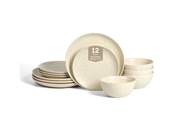 Stone Lain Dua 12-Piece Dinnerware