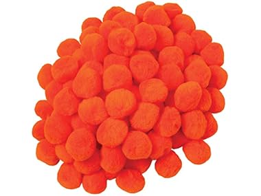 Creativity Street Pom Pons 100-Pc 1" Orange
