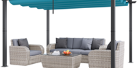10'x13' Outdoor Retractable Pergola with 0701