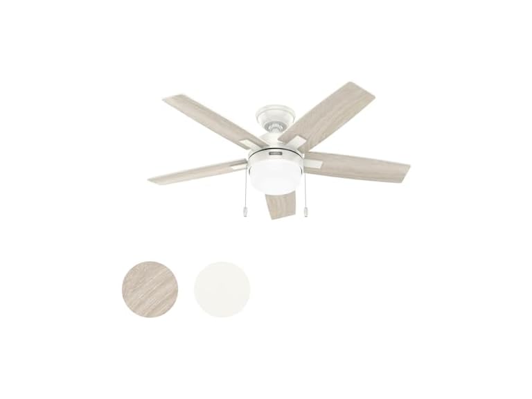 Hunter Fan 44" Contemporary Fresh White Fan