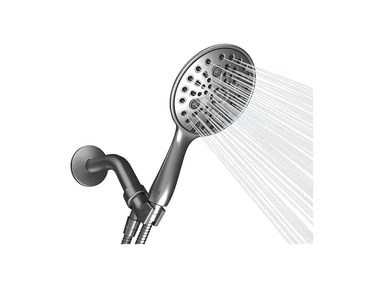 6" Handheld Shower Head 6-Spray 70" Hose