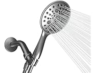 6" Handheld Shower Head 6-Spray 70" Hose