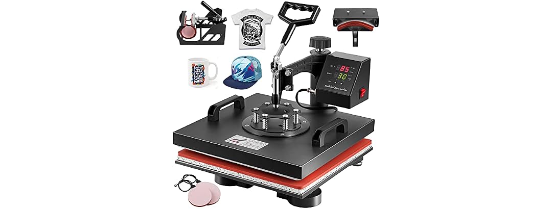 TOPDEEP 5-in-1 Heat Press Machine 15x15"