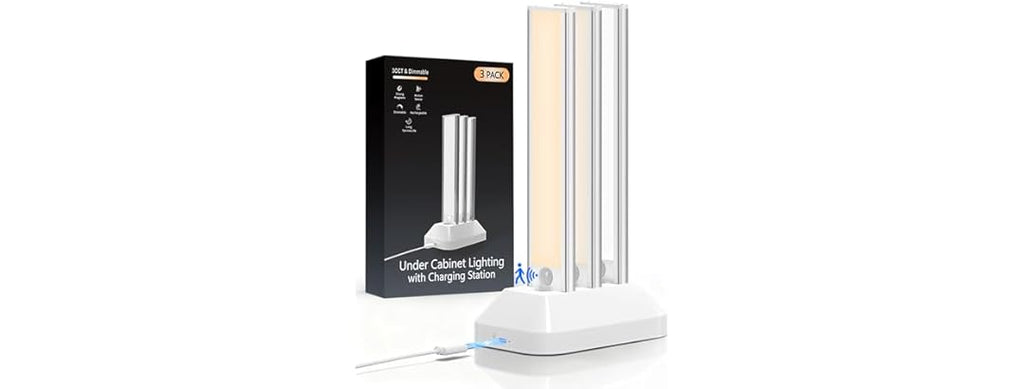 VerRon B0FQJMJ33K Rechargeable Cabinet Light 3-Pk