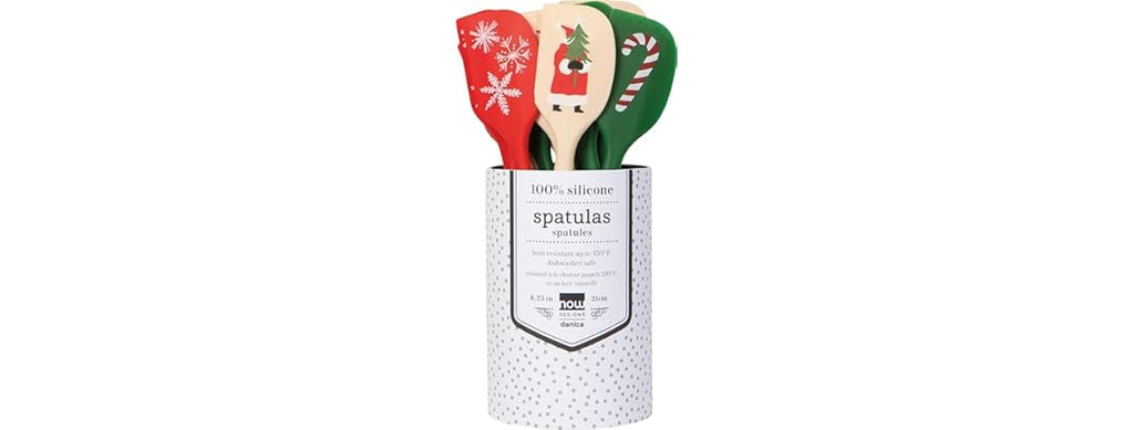 Now Designs Holiday Cheer Christmas Mini Spatula Counter Display