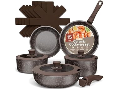 Bakken-Swiss Kitchen Cookware 15-pc Set