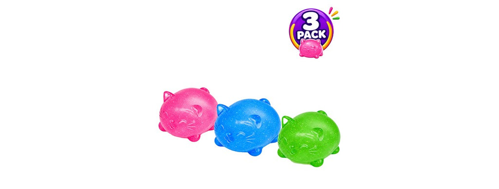 Titan Squishy Sensory Relief, Cat, 3PK