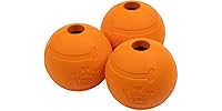 Chew King Dog 2.5" Bacon Flavor Rubber Balls 3 Pk
