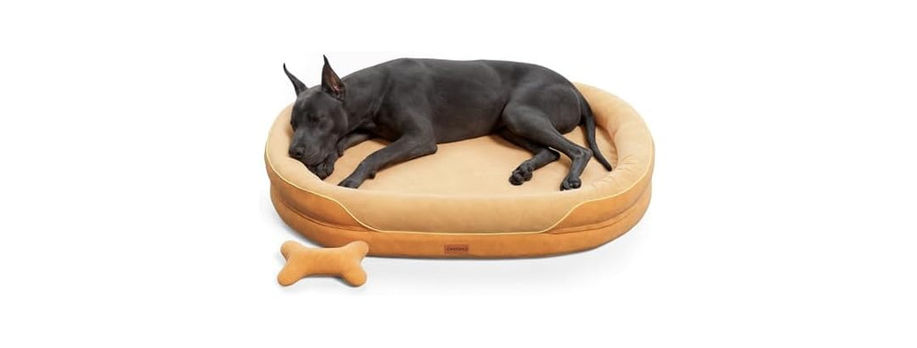 CWAWZ Brown XXL Orthopedic Dog Bed 53"