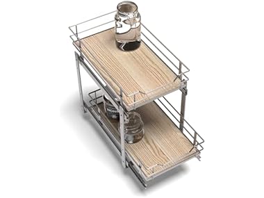 2-Tier Pull Out Cabinet Organizer