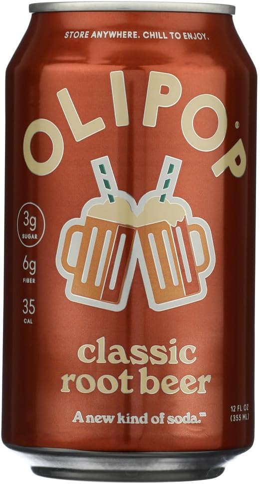 OLIPOP Classic Root Beer Prebiotic Soda