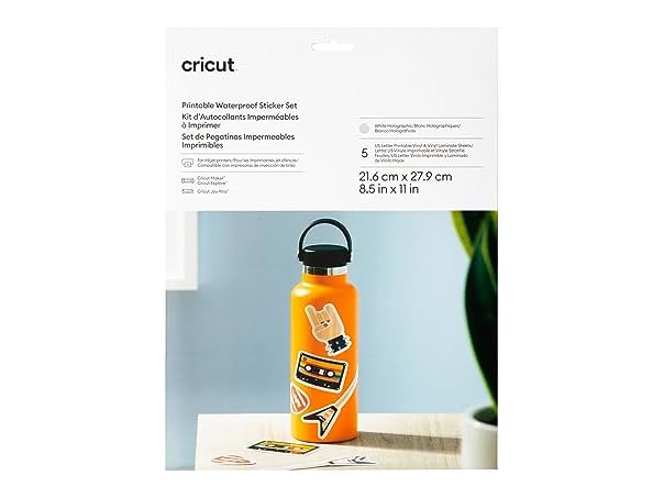Cricut Printable Holographic Sticker Set