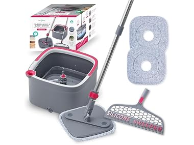 True & Tidy True Clean Spin Mop & Bucket