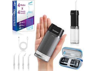 Black Portable Cordless Water Flosser