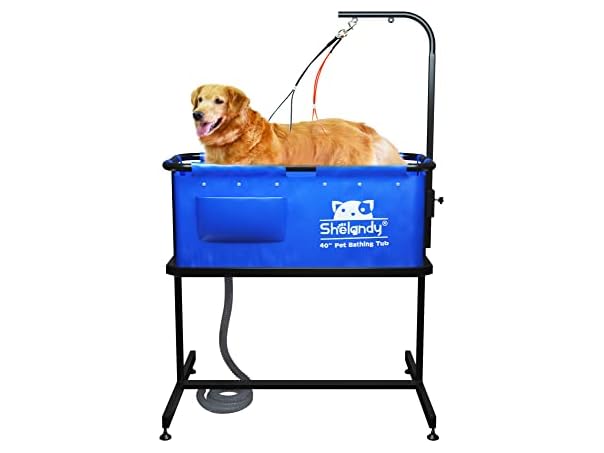 SHELANDY 40" Pet Bathtub | Dog Cat Grooming B