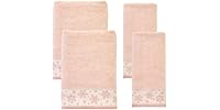 Winter Heather Snowflake 100% Cotton Premium 4-Pc Towel Set