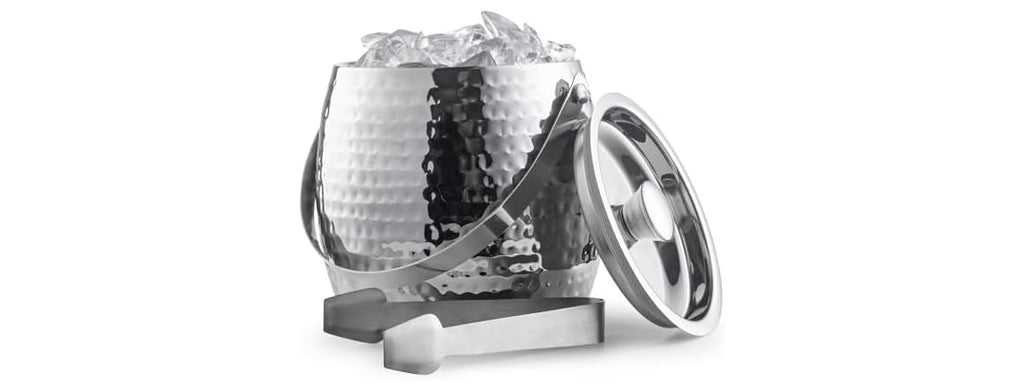 Insulated Ice Bucket w/ Lid & Tongs 1.7L