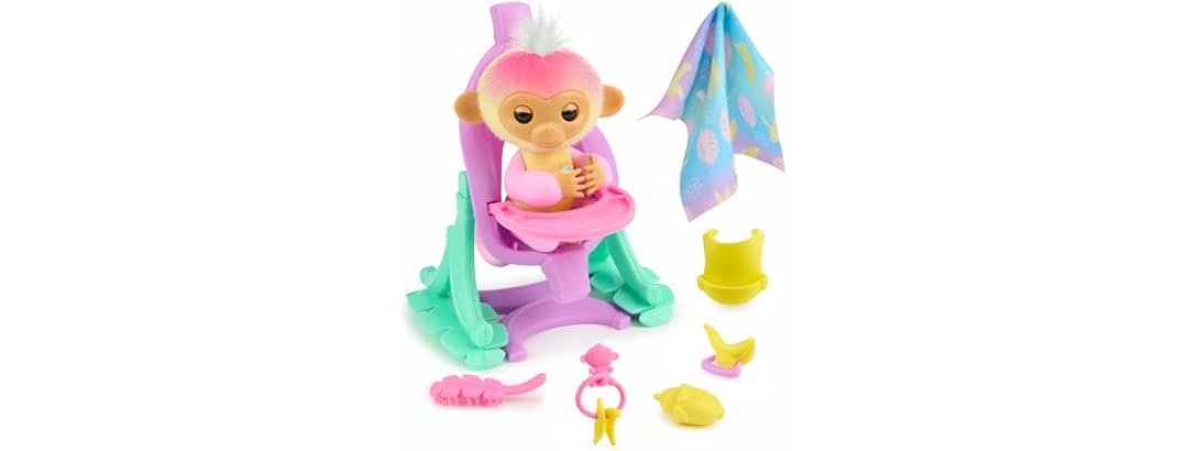Fingerlings 2023 Interactive Baby Monkey Set