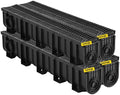 Trench Drain System, Channel Driveway-4Pack