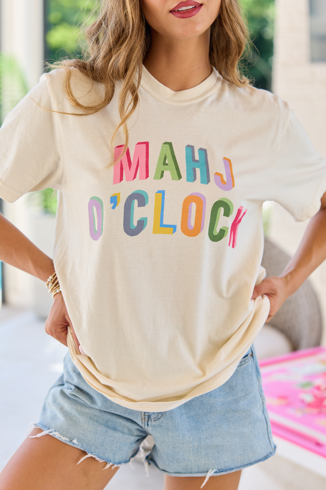 Mahj O'Clock Ivory Graphic Tee