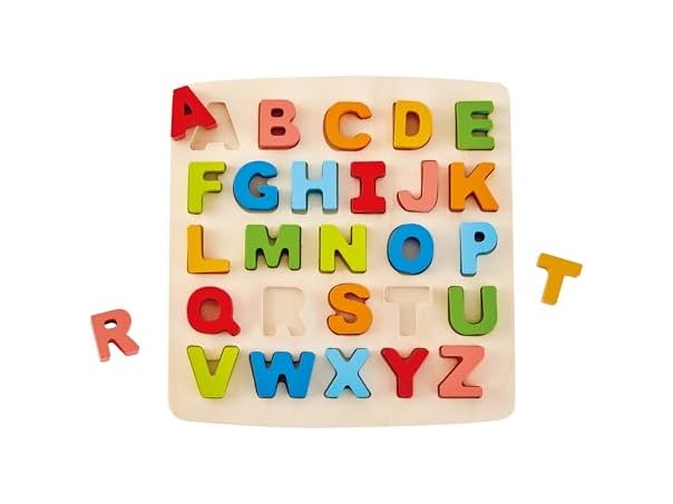 Hape Alphabet Blocks Wooden Learning Puzzle