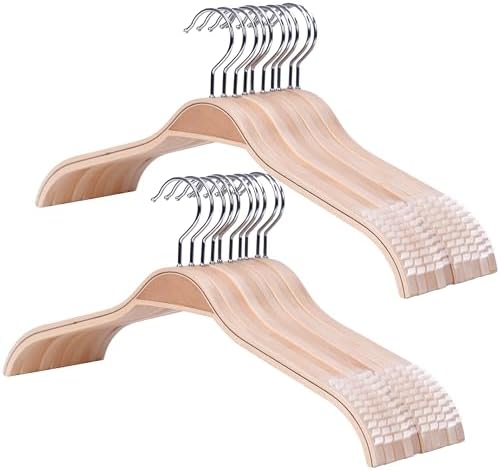 CROS Slim Wooden Hangers 30-Pack
