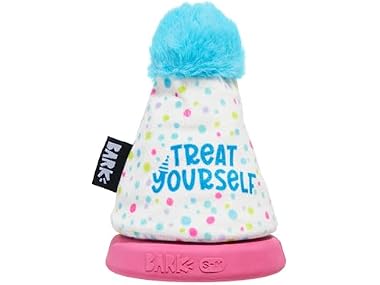 Barkbox Treat Yourself Party Hat Dog Toy | Rip & Reveal