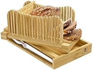 Bamboo Bread Slicing Guide with Knife