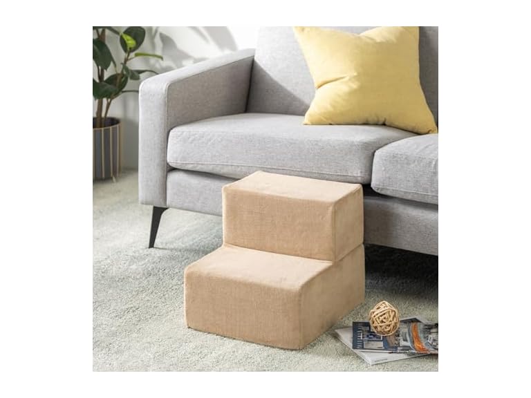 ZINUS Foam 13 Inch 2-Step Step Pet Stairs