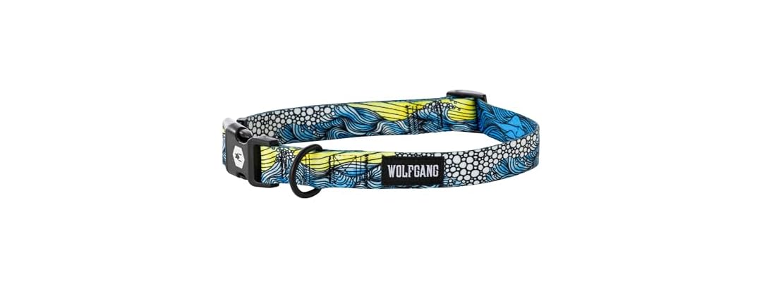 Wolfgang Heavy Duty Adjustable Venture Dog Collar DawnPatrol