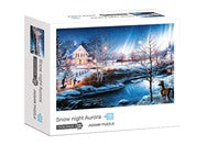 Snowy Night Puzzle 1000 Piece Set