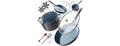 Greater Goods 12pc Ceramic Set, Gray