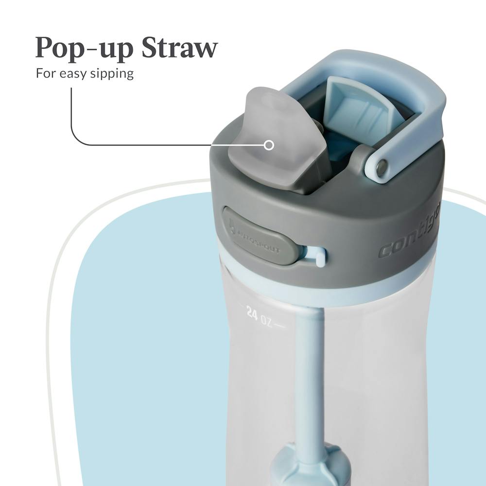 Contigo® Wells Straw Filtration Tritan Water Bottle with AUTOSPOUT® LID, 24oz